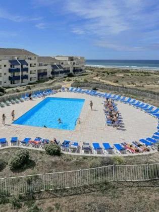 Cosy T2 Front De Mer Piscine Parking Terrasse Lacanau Dış mekan fotoğraf